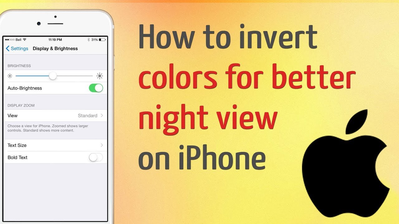 How To Invert Colors On Iphone And Ipad For Better Night View Youtube How To Invert Colors On Iphone And Ipad For Better Night View Youtube