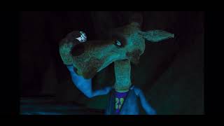 Wolf and twitchy Run From Monster in Cave Hoodwinked