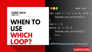 When to use which loop? | Core Java | Telugu Explained
