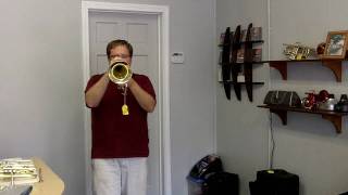 Austin Custom Brass Doubler's  Flugelhorn in Yellow Brass