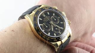 Rolex Daytona OYSTERFLEX 116518LN (Black Dial/ Cerachrom Bezel) Luxury Watch Review