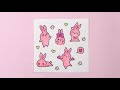 분홍토끼세트 만들기 ★ diy pink rabbit school supplies ㅣ 가방 토끼노트 인스 보관함