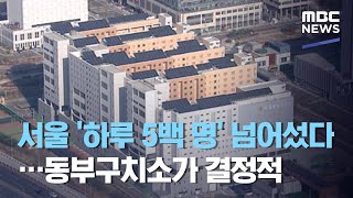 서울 '하루 5백 명' 넘어섰다…동부구치소가 결정적 (2020.12.25/뉴스데스크/MBC)