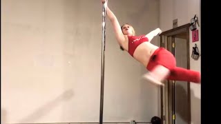 Flare legs and reverse grab pole dance tutorial