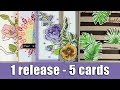 1 release - 5 cards | Altenew blog hop & Giveaway