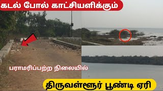 😱பிரம்மாண்டமாக காட்சியளிக்கும் | Poondi Lake | Vlog | Trending | Viral | @Elizabethshanmugam