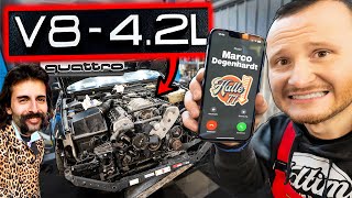 Marco muss AUSHELFEN! (Audi A8 4.2L V8)