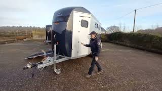 2 Horse trailer with front ramp The Bockmann Portax LK P200