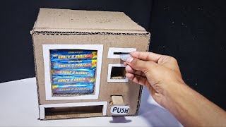 How To Make Chocolate Vending Machine From Cardboard_simple invention