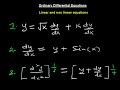 linear and non-linear equations(ordinary differential equation)-1