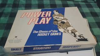 Unboxing Vintage 1970 Power Play Hockey Board-game