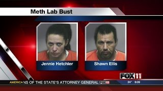 Two arrested for meth lab bust