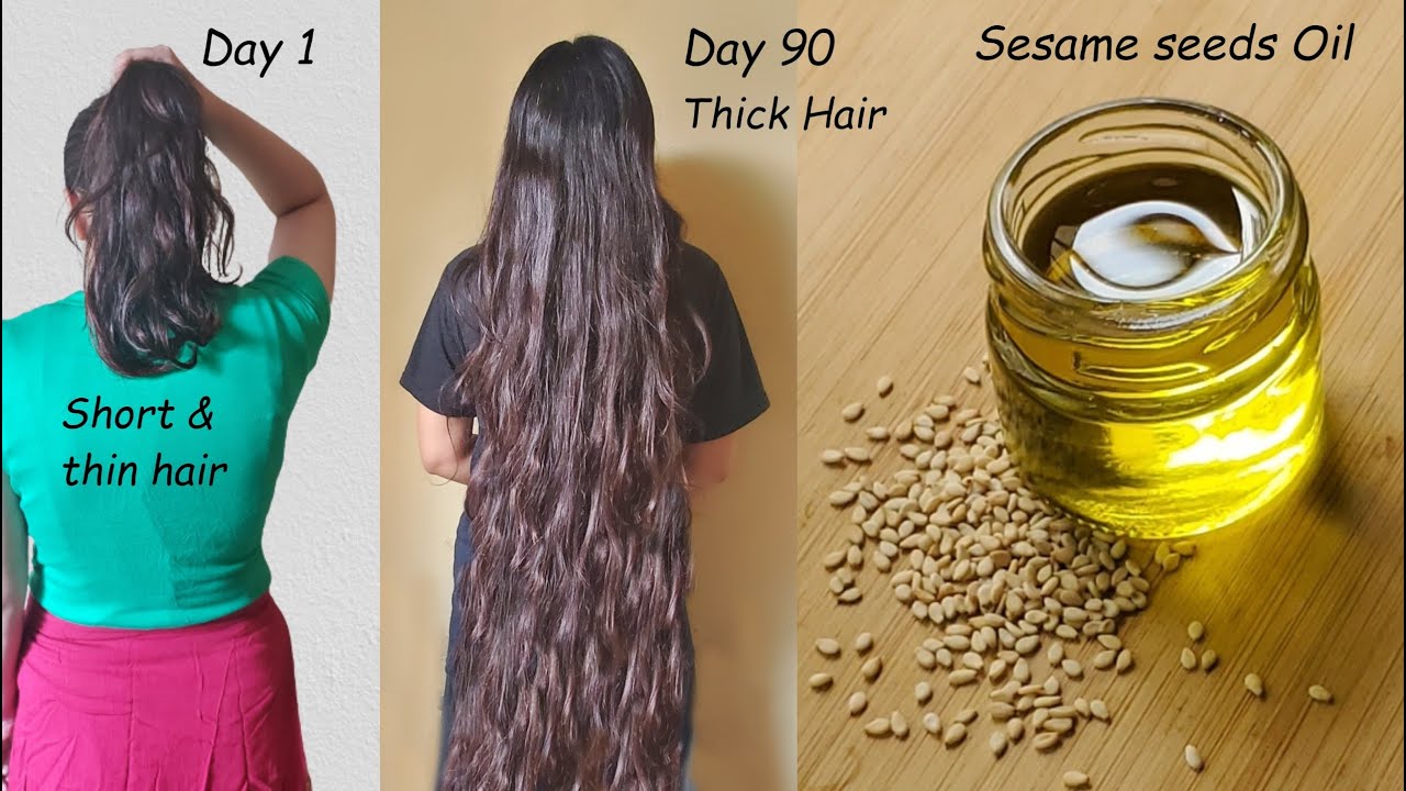 Sesame Seeds Hair Oil | Double Hair Growth & Long Hair - Thick Hair Oil ...