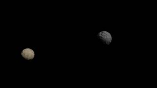 Binary planet system render test #2