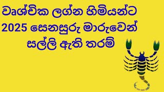 වෘශ්චික ලග්න හිමියන්ට 2025 සෙනසුරු ඒරාශ්ඨකයයෙන් සල්ලි ඇති තරම්