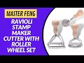 MASTER FENG Ravioli Stamp Maker Cutter with Roller Wheel Set