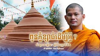 ពូនភ្នំខ្សាច់ដើម្បីអ្វី | សំ សុផាន់ណា