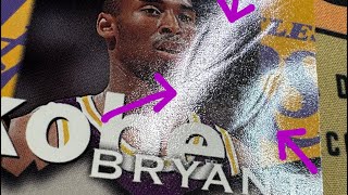 Removing dents from 90s basketball cards - Kobe Bryant