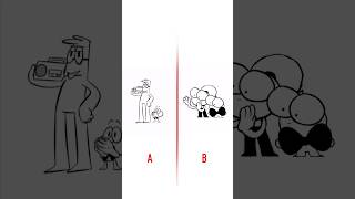 Clap Your Hands 😄 A vs B (Animation Meme) #shorts