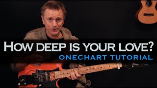 How deep is your love? Bee Gees guitar lesson tutorial [free tab]