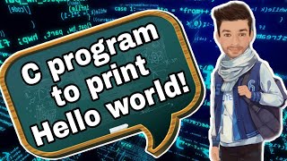 C program to print hello world | C programming Tutorial Program 1