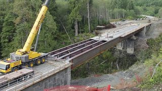 Modern Bridge Construction Time Lapse Compilation