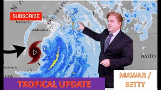 Mawar passes over Okinawa with Tropical Storm Conditions and flying trampolines, westpacwx update