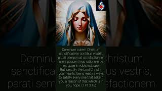 #Latin  #Catholic  Jesus  #Mary  Scripture  #Hope  1 Pt 3:15