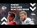 NFL Week 6 Power Rankings Reaction Show