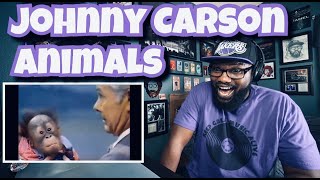 The Best of Johnny Carson Tonight Show Animals Guest | REACTION