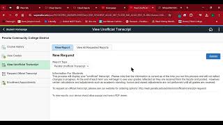 How to Sign in and Access your Peralta College Unofficial Transcripts