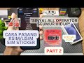 CARA PASANG SIM STICKER/RSIM/USIM IPHONE 11| PART 2 SINYAL SEUMUR HIDUP?!|2024