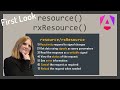 First Look at Angular's new resource() and rxResource()