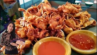 ปูกะตอยทอดกรอบๆอร่อยทำกินง่ายๆ fried crab