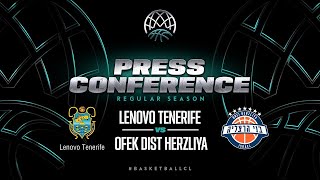 Lenovo Tenerife v Ofek Dist Herzliya - Press Conference | Basketball Champions League 2022/23