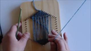 How-To Part 2B: Start Weaving a Hexagon Using the Bias Weave Method (LEFT HANDED)