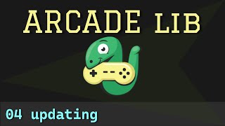 Python Arcade library - 04 - updating and creating a bouncing ball scene