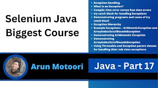 Java - Part 17 (Selenium Java Biggest Course)