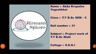 Project work (Riemann sphere)