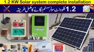 1.2KW Solar system installation guide with Inverex Veyron 1.2KW Solar Inverter | system cost