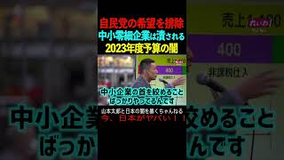 【山本太郎】自民党の希望を排除！？中小零細企業は潰される！2023年度予算の闇　#山本太郎#政治#short#shorts#演説  れいわ新選組,国会,消費税減税,経済,安藤裕,積極財政,物価高騰