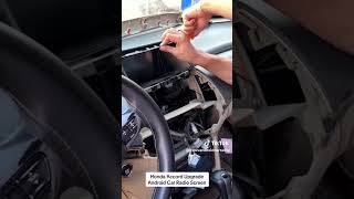 Honda Accord 2012 mordel old radio remove than fixing Android LCD # lex #funny #toyotacars #smart