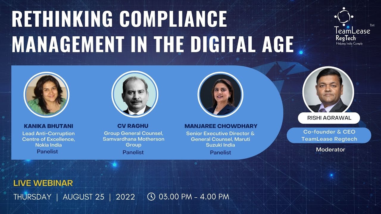 A Webinar On Rethinking Compliance Management In The Digital Age Youtube