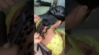 How to Add Hair Extension for Reception Curls/ Hair Extension ఎలా add చేయాలి