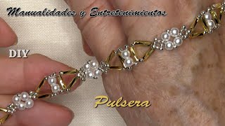 DIY - Pulsera Oro y Perlas