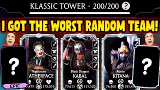MK Mobile. Worst Diamond Team vs. Fatal Klassic Tower Battle 200. HUGE SURPRISE!