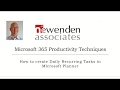 Create Microsoft Planner Scheduled Tasks using Power Automate
