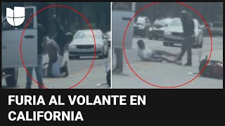 Captan en video el violento enfrentamiento entre dos conductores en una carretera en California