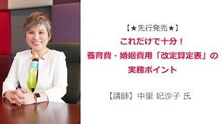 これだけで十分！　養育費・婚姻費用「改定算定表」の実務ポイント（弁護士向け実務に役立つセミナー　試聴）【先行発売商品】