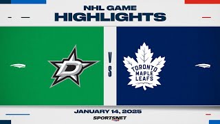 NHL Highlights | Stars vs. Maple Leafs - January 14, 2025